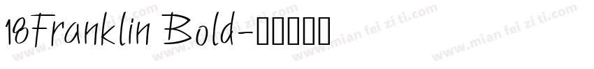 18Franklin Bold字体转换